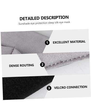 FRCOLOR Black Eye Mask - Sleep Eye Shades for Blocked Light | Comfortable Eye Cover for Rest & Relaxation - Ideal for Kids & Adults - Buy Online on GoSupps.com