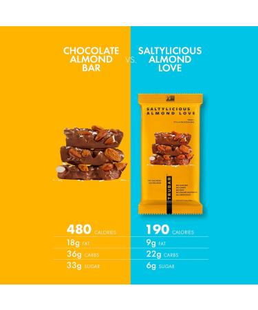 TRUBAR Vegan Protein Bar - Saltylicious Almond Love | Gluten Free Plant Based 12G Protein Healthy On-the-Go Snack - 12 CT - Buy Online on GoSupps.com