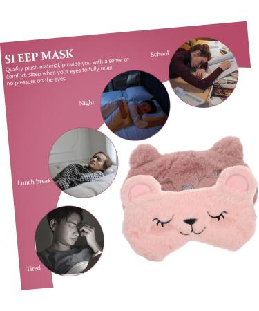 Buy 2pcs Panda Sleep Mask Set - Faux Fur Eye Masks for Men & Kids | Night Blindfolds & Plush Child Face Masks - Assorted Colors - Perfect for Sleep & Relaxation - Buy Online on GoSupps.com