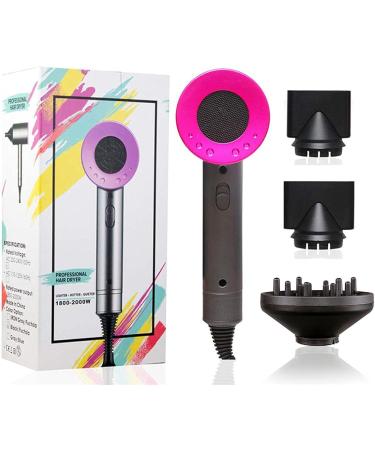 1800W Professional Hair Dryer with Diffuser lonic Conditioning powerful and Fast Hair Dryer AC motor Heat Hot and cold wind Constant temperature hair care without damaging Hair for home salon travel and Kids - Buy Online on GoSupps.com