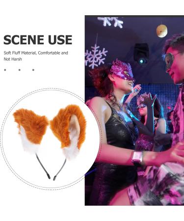 FRCOLOR Plush Cat Ear Cosplay Headband Plush Furry Neko Ears Birthday Cosplay Party Headbands Hair Accessories for Women Girls Adult Kids Assorted Color 3 - Buy Online on GoSupps.com