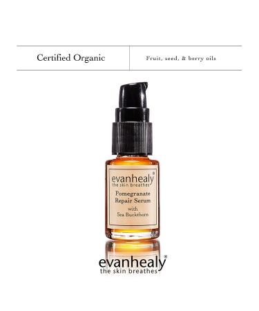 Organic Pomegranate Repair Serum with Sea Buckthorn Berry Oil & Rosehip Seed Moisturize, Balance, and Nourish Facial Skin - Buy Online on GoSupps.com