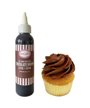 McCall's Liquid Gel Food Colour 4.5 oz Chocolate Brown - Made in Canada