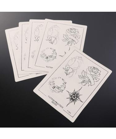 5pcs SUPVOX Rose Pattern Silicone Tattoo Practice Skin for Training - Buy Online on GoSupps.com