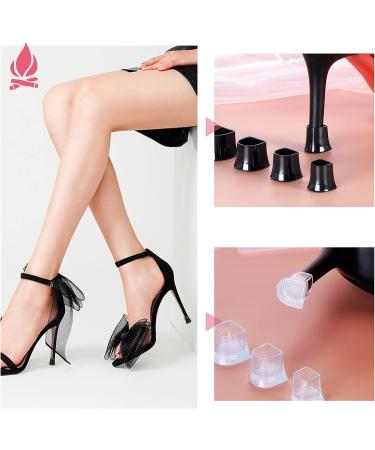 JEVRKAPZ Heel Protectors - 16 Pairs for High Heels - Non-Slip Heel Caps for Women - Stiletto Heel Replacement Tips - Ideal for Grass Walking - Silent and Stylish - (8 Black + 8 White) - Buy Online on GoSupps.com