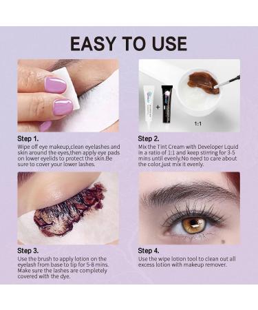 Libeauty Lash & Eyebrow Tint Dye Kit Lasting 8 Weeks for Professional Eyebrow or Lash Tinting(Black) - Buy Online on GoSupps.com
