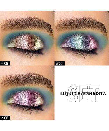 CHARMACY Liquid Duochrome Eyeshadow - Multi-Dimensional Glitter Eye Shadow Set | Long Lasting Metallic Pigments for Sparkling Eye Makeup (303) - Buy Online on GoSupps.com
