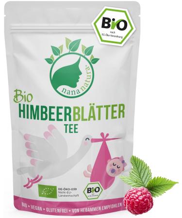 NanaNaturas Organic Raspberry Leaf Tea pregnancy tea herbal tea midwife recipe birth preparation 100 natural 85g