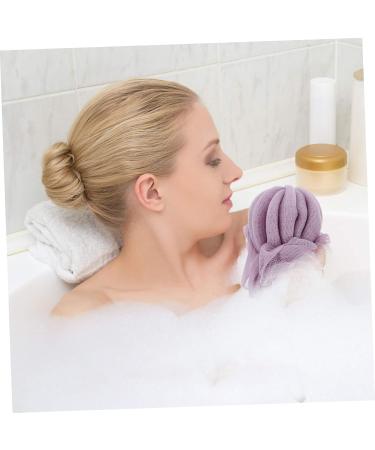 Angoily 2pcs Bath Ball Back Strip - Exfoliating Shower Sponge & Massage Pouf | Elastic Mesh Accessories for Ultimate Relaxation - Buy Online on GoSupps.com