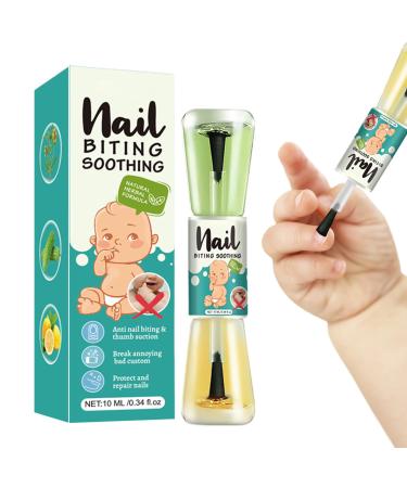Anti-Bite Nail Polish | Anti-Thumb Sucking Bitter Varnish 10ml | Natural Hydrating Liquid Bitter Stopper Strengthener for Baby and Toddler Finger Care