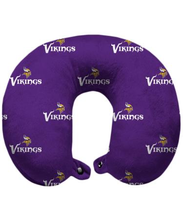 Pegasus Home Fashions NFL Polyester-Fill Travel Pillow Minnesota Vikings, Purple One Size