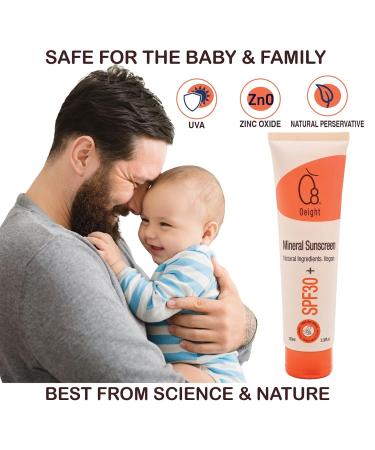 Oeight Mineral Sunscreen for Babies and Children Baby Sunscreen Lotion Family Sun Protection with Mineral Shield Kids Dermatologist Recommended SPF for Natural UV Protection Made in Israel - Buy Online on GoSupps.com