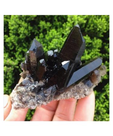 Natural Crystal Rough 200-300g Rare Natural Beautiful Black Quartz Crystal Cluster Tibetan Specimen Decoration Gift