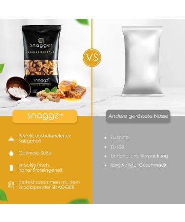 Snagger-Gamer 100g Sweet-Salty Roasted Honey Peanuts - Premium Salted Nuts Snack - Buy Online on GoSupps.com