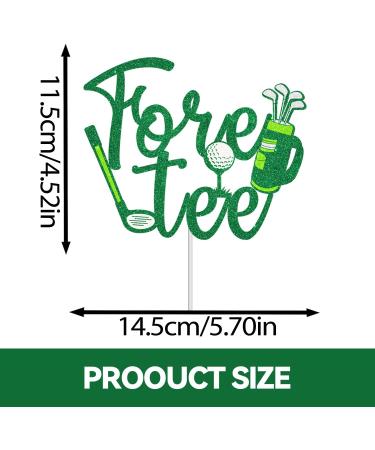 Fore Tee Golf Cake Topper - Happy 40th Birthday Cake Topper - Golf Ball Player Cake Decorations For Sports Themed Man Golfer Fans Party Decoration Supplies - Buy Online on GoSupps.com