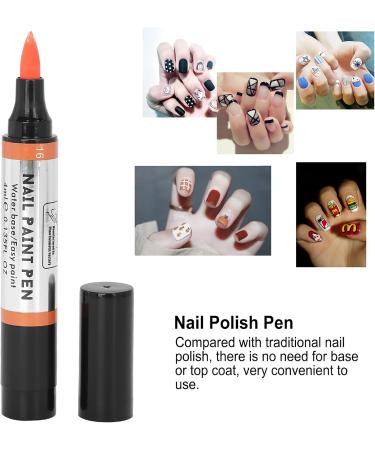Nail Art Polish Pen Safe Reliable Nail Polish Pen Non toxic with High Performance for Manicurist for Nail Salons(16) - Buy Online on GoSupps.com