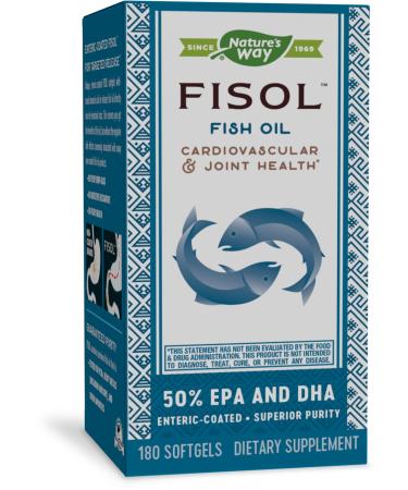 NatureShip's Way Fisol Enteric-Coated Fish Oil 180 Softgels - Buy Online on GoSupps.com