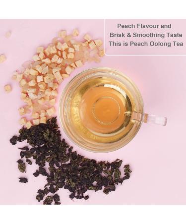 Taimei Teatime White Peach Oolong Tea Bags - 20 Count 80g | Premium Organic Loose Leaf Fruit Tea with Natural Sweet Taste for Hot & Iced Tea - Buy Online on GoSupps.com