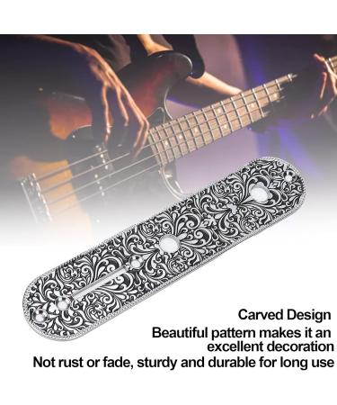 Guitar Control Plate Carved Metal Light Weight Small Guitar Control Plate Replacement for TL TELE(Silver) - Buy Online on GoSupps.com