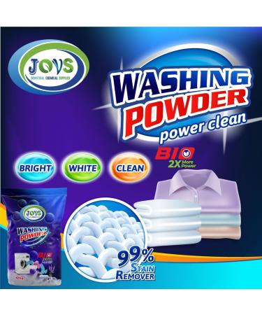 JOVS Bio Washing Powder 10kg - Biological Laundry Cleaning Detergent over 500 Washes Cleans Tough Stains in Quick Wash. Gentle on Sensitive Skin - Bulk size for Family and professionals. - Buy Online on GoSupps.com