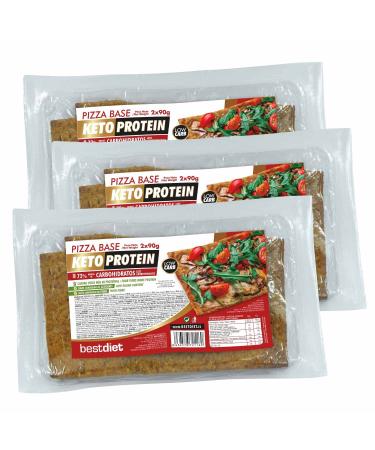 Bestdiet Keto Protein - Pizza dough - base for preparing your pizza - (pack of 3x180g)
