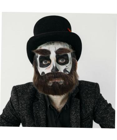 VINTORKY 1 Set Beard Dress up Cosplay Carnival Beard False Mustache Grey Santa Claus Beard Fake Eyebrow Plush - Buy Online on GoSupps.com