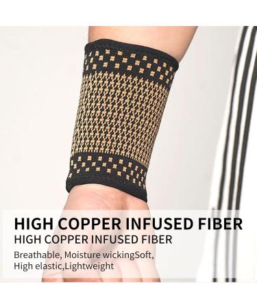 Wrist Compression Sleeve - Premium Support Bands for Carpal Tunnel & Fitness | Unisex Wrist Brace for Sports & Workout - Buy Online on GoSupps.com