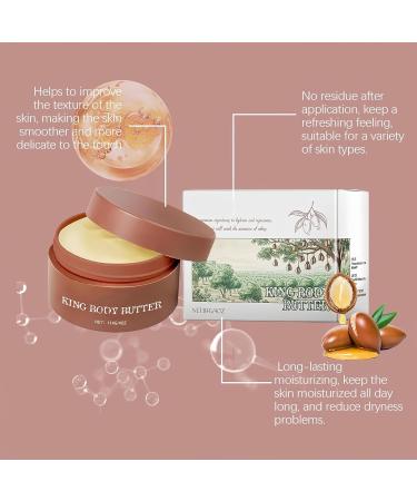 Crowned Skin King Organic Body Butter for Men - Warm Scent Natural Moisturizer 2 Pc | Best Organic Cologned Body Butter - Buy Online on GoSupps.com