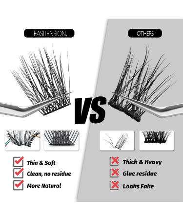 DIY Eyelash Extension Kit - 168 Clusters 3D Effect Natural Lashes for Home Use | Volume MIX - Buy Online on GoSupps.com