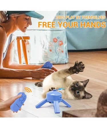 Greenvine Transformer Cat Toy: Smart Sensing Interactive Feather Toy 3 in 1 with Remote Control | For Indoor Cats - Buy Online on GoSupps.com