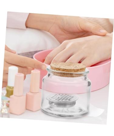 Beavorty Nail Cup Glass Nail Liquid Holder Dappen Dish for Acrylic Nails Nail Dappen Cup Dappen Dish with Lid Manicure Nail Dish Cup Nail Dish Cups with Lids Sequins Stainless With Base - Buy Online on GoSupps.com