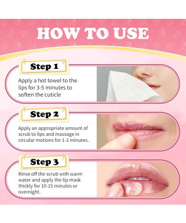 UAOE 4PCS Lip Scrub and Mask Set,Cherry and Honey Pot Lip Balm,Strawberry and Watermelon Lip Exfoliator Scrub and Moisturizer,Repair Lips Sleeping Mask,Reduce Fine Lines Lips Care Set - Buy Online on GoSupps.com