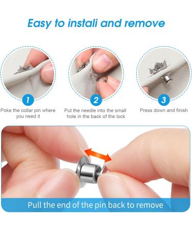 40PCS Locking Pin Back Clasp for Enamel Lapel Pins - Metal Pin Backing Keeper - Buy Online on GoSupps.com