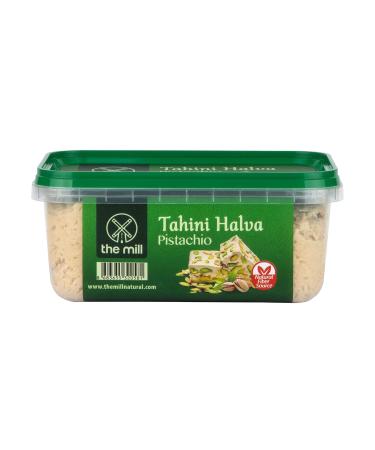 Mill Halva with Sesame 500g - Halal Vegan-Friendly Natural Protein Source | Ideal Breakfast Snack & Energy Boost - Pistachio Flavor - Buy Online on GoSupps.com