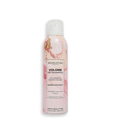 Revolution Haircare London Volume Dry Shampoo No Rinse Spray Vegan and Cruelty-Free 200ml Apricot Rose