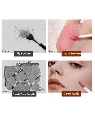 Rosarden Matte Liquid Blush for Women - Waterproof & Long-Lasting Cheek & Lip Makeup (Pink) - Buy Online on GoSupps.com