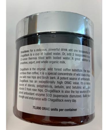 NORTH AMERICAN HERB & SPICE ChagaBlack Tea - 3.2 oz. - Chaga Wild Mushroom Herbal Tea Coffee Substitute - Adaptogen Adrenal Support Endurance & Stamina - Non-GMO - 45 Total Servings - Buy Online on GoSupps.com