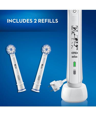 Oral-B Kids Electric Toothbrush with Star Wars Replacement Brush Heads | Ages 6+ - Kids Star Wars - Buy Online on GoSupps.com