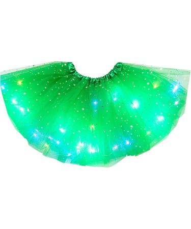 Tutu Skirt for Women | 3-Layer Tulle Ballet Costume | Perfect for Carnival & Halloween | Ladies Rock Roll Skirt in Red White & Green - Buy Online on GoSupps.com