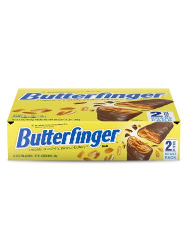 Butterfinger, Chocolatey, Peanut-Buttery, Individually Wrapped Full Size Candy Bars, Great For Halloween Candy, 3.7 Oz, 18 Pack Butterfinger 3.7 Ounce (Pack of 18)