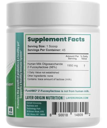Layer Origin | PureHMO 2'-FL Prebiotic Powder - Feed 200 Billion Probiotics - 45 Servings - Buy Online on GoSupps.com