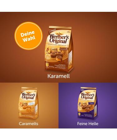 Werther's Original Caramel Milk Chocolate (7 x 153g) - Rich Caramel Filling Treats - Buy Online Internationally - Buy Online on GoSupps.com