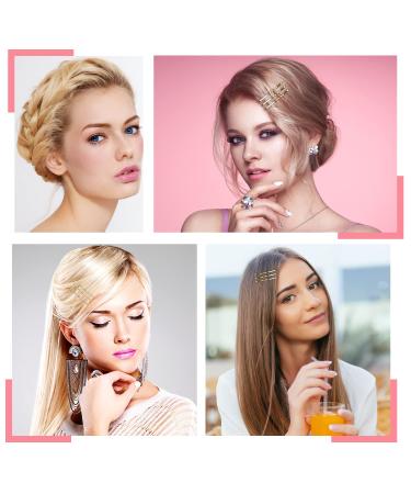 250Pcs 1.38 Inch Blonde Mini Bobby Pins with Storage Box for Kids Girls and Women - Buy Online on GoSupps.com