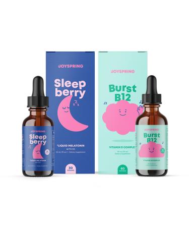 JoySpring Bundle - SleepBerry and Vitamin B Complex Liquid for Kids