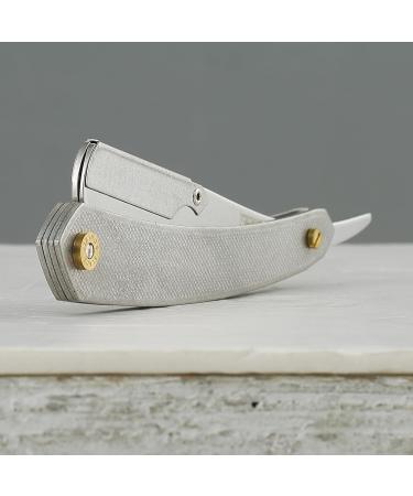 VIKINGS BLADE Single Edge Straight Razor with 50 Swedish Steel Blades | Classic Barber Shavette - Eco-Friendly & Reusable - Buy Online on GoSupps.com