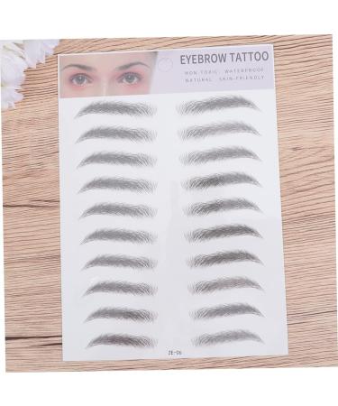 FRCOLOR 2pcs 3d Eyebrow Stickers Cosmetology Kit Brow Makeup Grooming Shaping Eyebrow Shape The Lazy Man - Buy Online on GoSupps.com