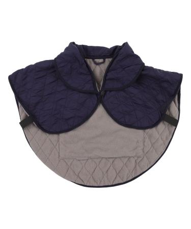 Chiciri's electrical heating scarf cold-resistant uniform portable polyester fiber fiber heating pillow universal for older people (dark blue)