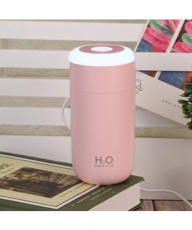 Mini Portable USB Powered Nano Humidifier Diffuser with 7 Colors Light Power Off Timer - Moisturize Skin Prevent Dry Burning - for Desktop Office and Home - ABS 350ml (Pink) - Buy Online on GoSupps.com