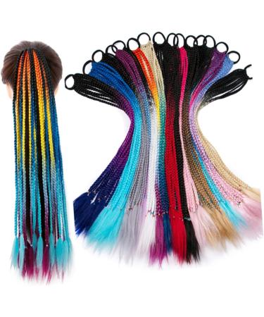FRCOLOR 3 Sets Hair Extensions Colored Doll Synthetic Wigs Ponytail Extension Synthetic Curly Wig Synthetic Hair Curly Hair Wig Doll Wig Ponytail Holder Ring Accessories Child Elasticity - Buy Online on GoSupps.com