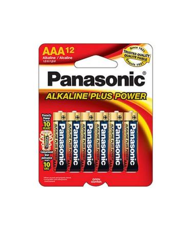 Panasonic AAA Alkaline Plus Battery (12 Pack)